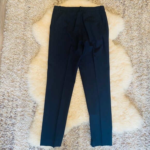 Theory Trecca Full Length Pant Good Wool Navy Sz 2 - Picture 8 of 12